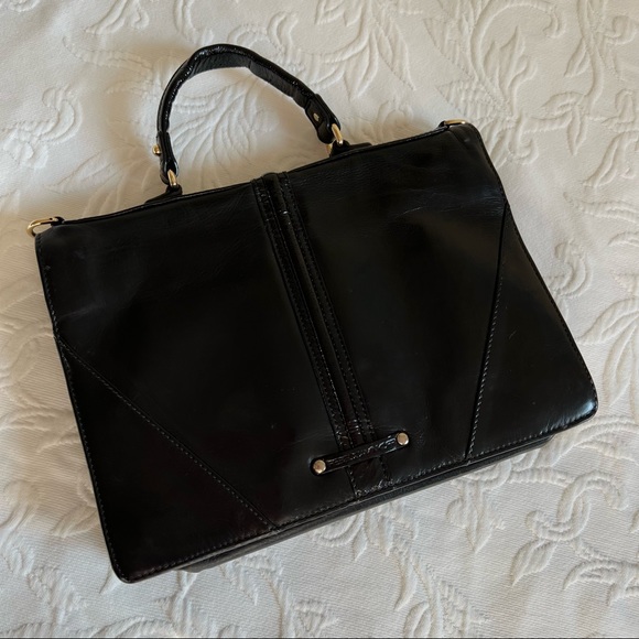 Rebecca Minkoff Collection Patent Leather Trim Shoulder Bag - Picture 6 of 16